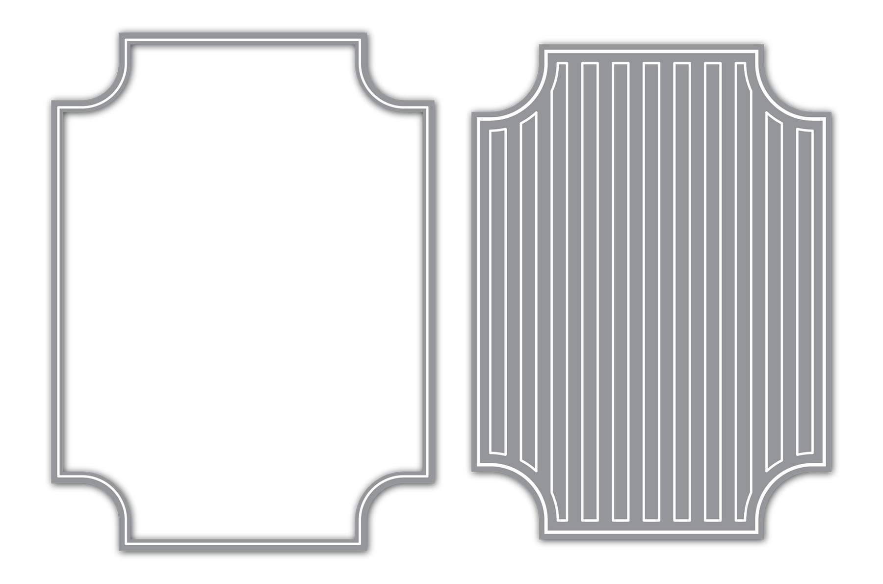 Rectangle Inverted Corners Inverted Corner Rectangle Eclipse Dies – LDRS Creative