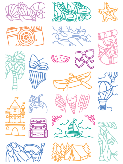 AUGUST 7TH Craft Class LIVE Bundle  - Vacation Puzzle Scenes Bundle