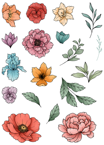 Bouquet Maker Stamps and Masks Bundle