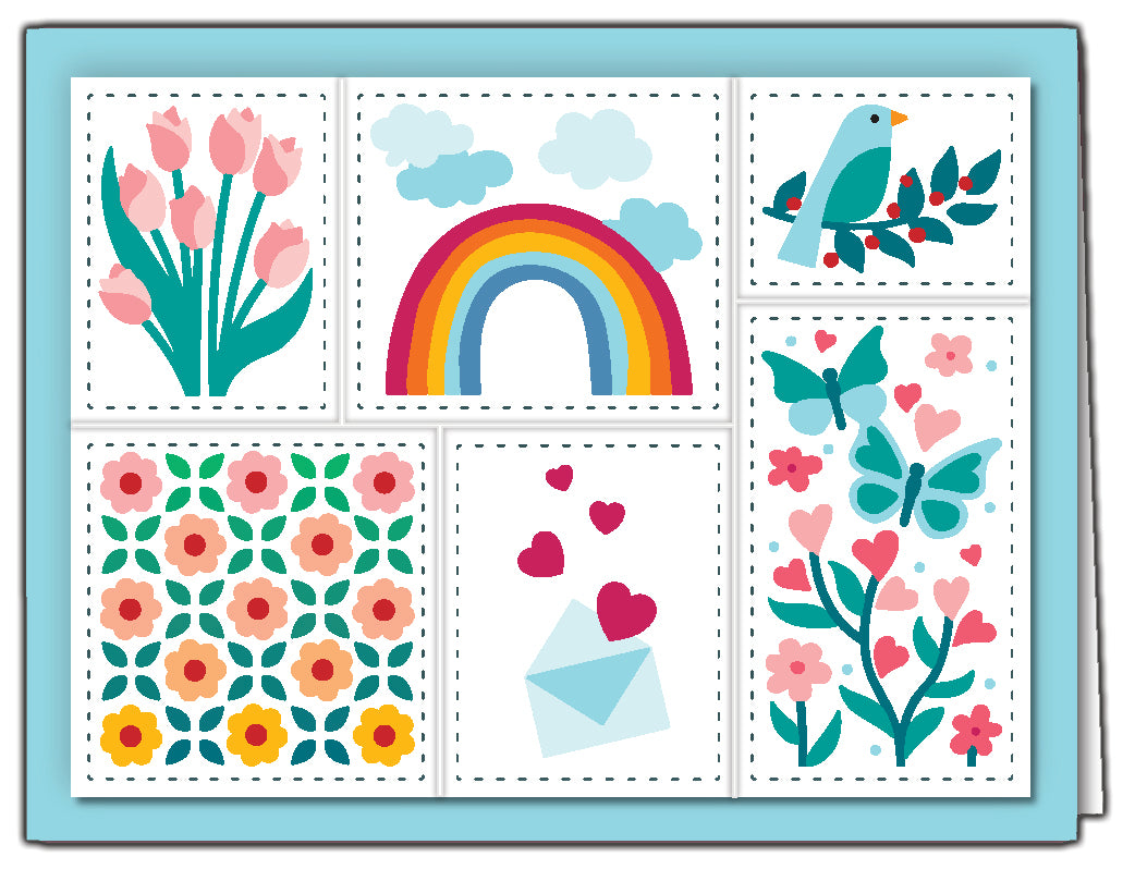 All Occasions Postage Collage Stencils