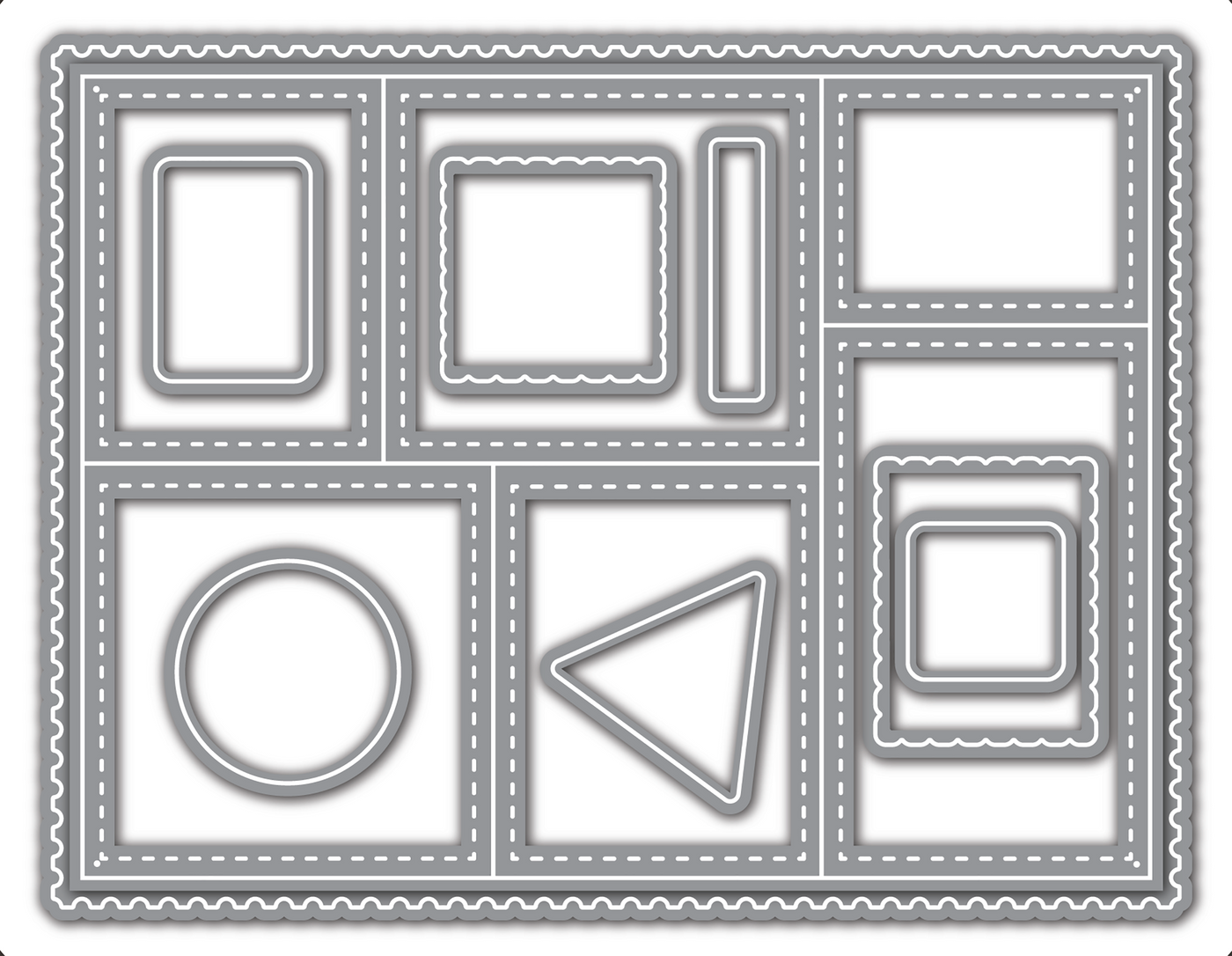 Nested Postage Collage Dies