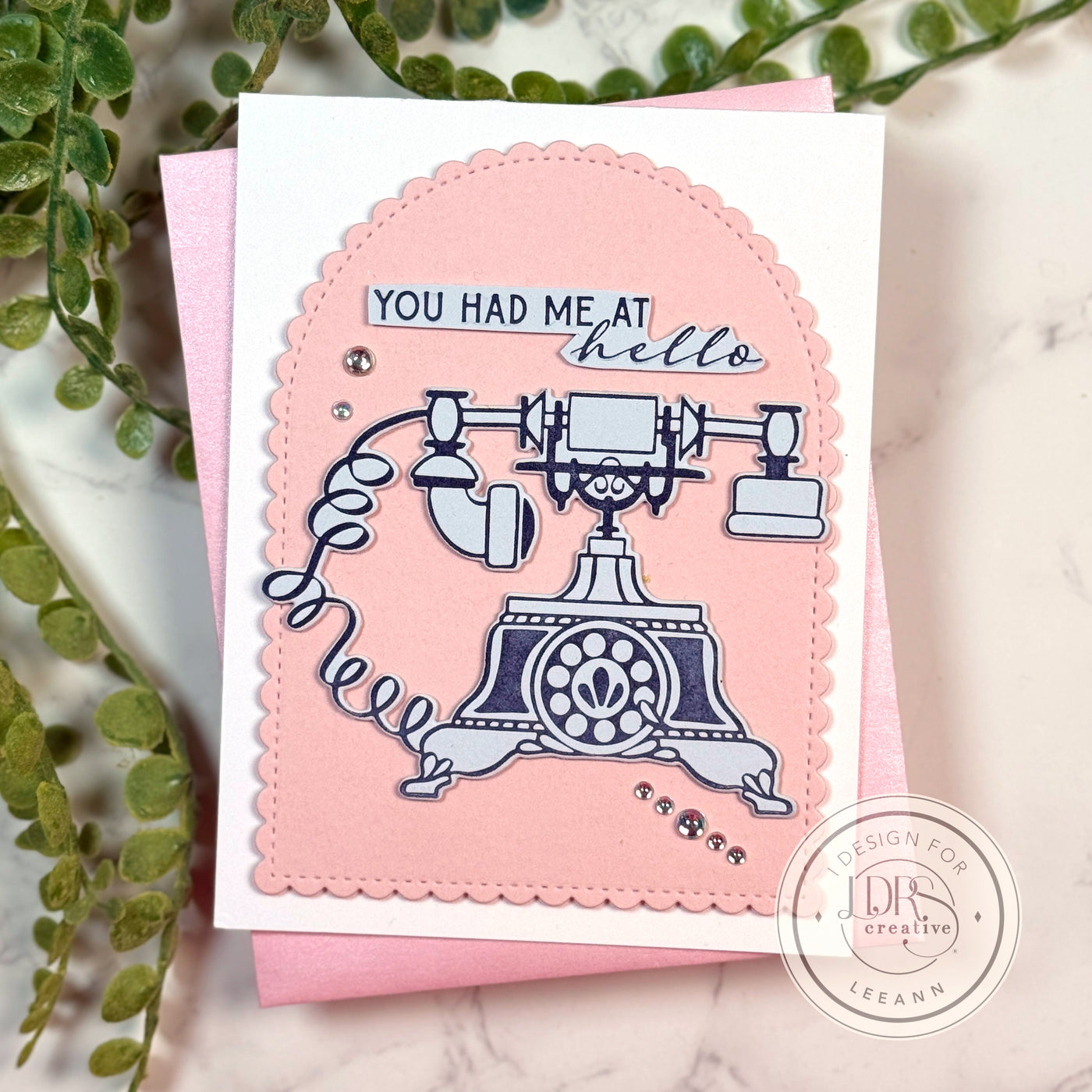 Victorian Phone Impress-ion Press + Foil Plates and Coordinating Die Bundle