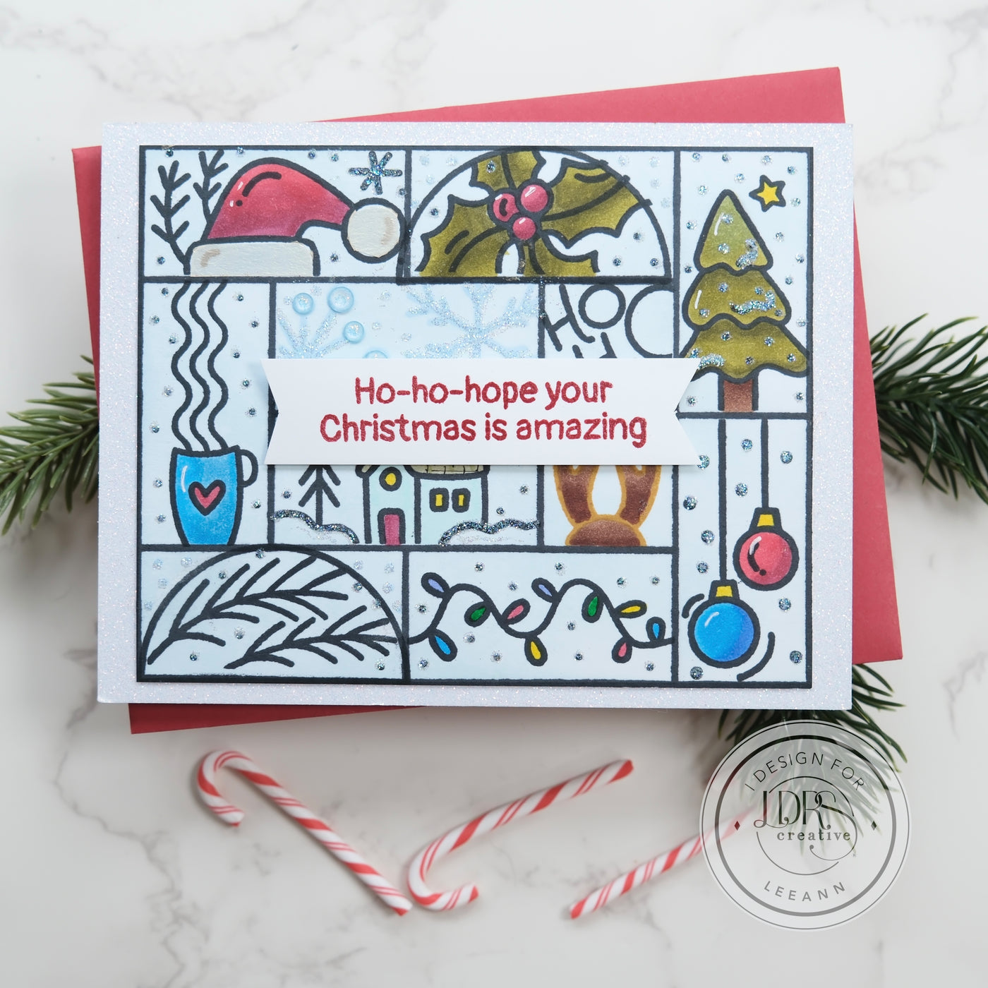 Good Cheer Inlay and Sentiments Stamps Bundle