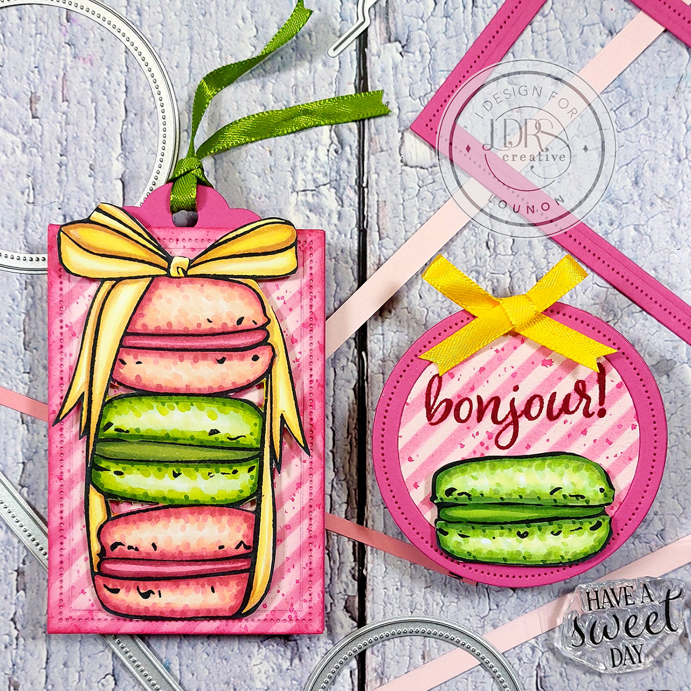 Macarons 4x6 Stamps