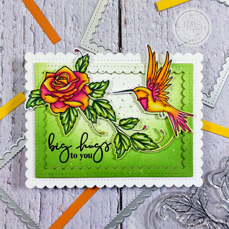 Trailing Hummingbird 4x6 Stamps