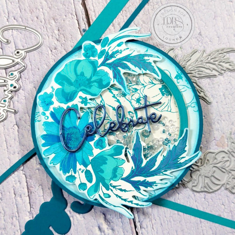 Wildflower Wreath Impress-ion Press + Foil Plates and Layering Stencils Bundle