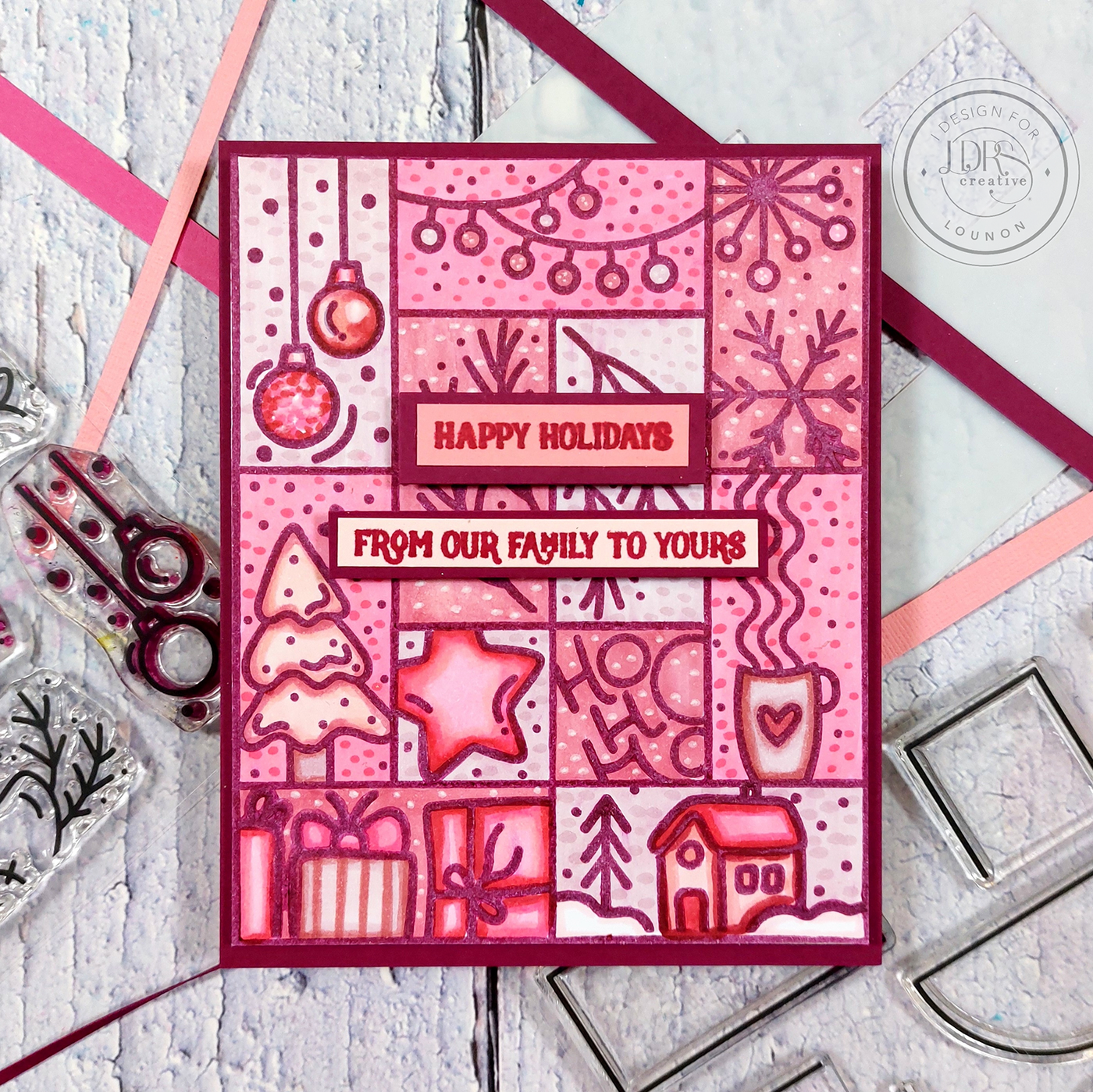 Christmas Puzzle Stamps and Stencil Bundle