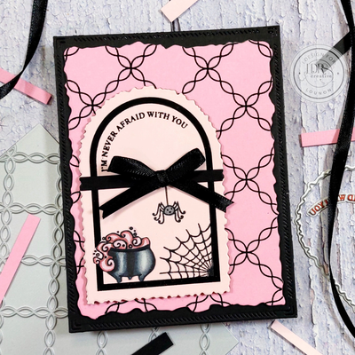 Chain Link Lattice Background Impress-ion Press + Foil Plate