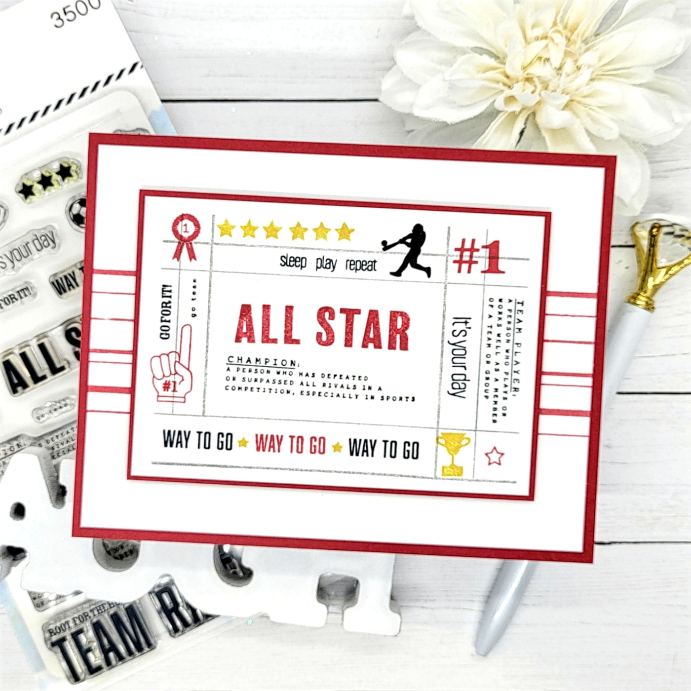All Star Collage 4x6 Stamps