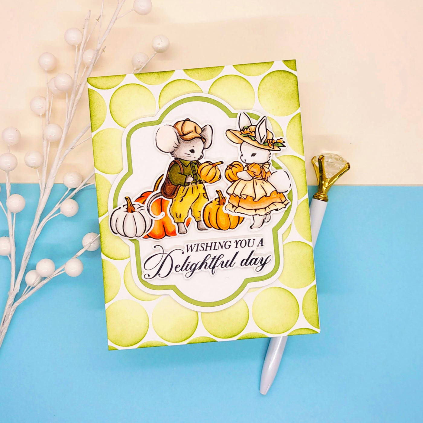 Autumn Tails Stamps and Coordinating Dies Bundle