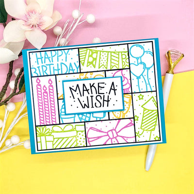 Birthday Puzzle Scenes 6x8 Stamps