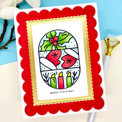 Christmas Puzzle Stamps and Stencil Bundle