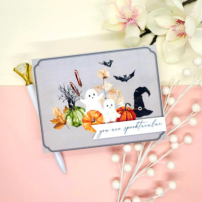 Cozy Halloween Card Kit