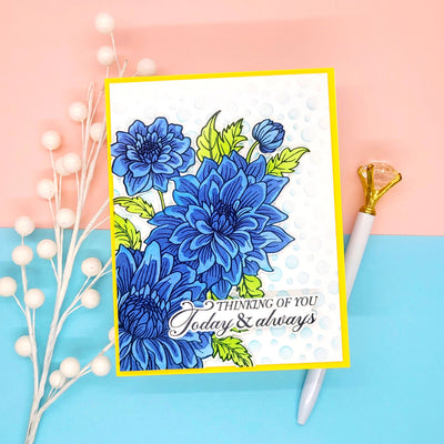 Delightful Dahlias Stamps, Layering Stencils, and Coordinating Dies Bundle