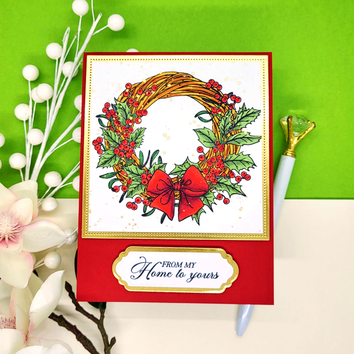 Me To You Holiday Sentiments Stamps and Coordinating Dies Bundle