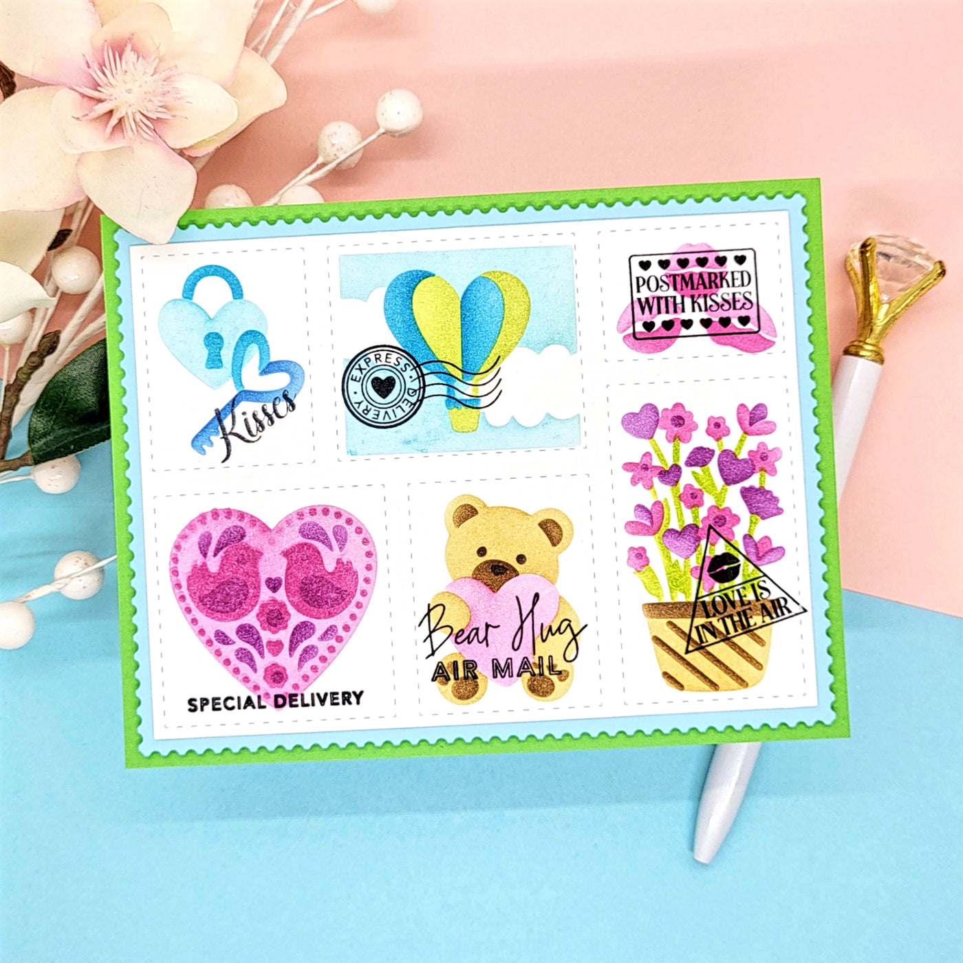 Nested Postage Collage Dies
