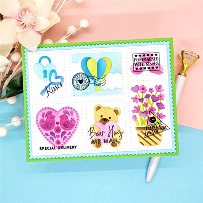 Nested Postage Collage Dies