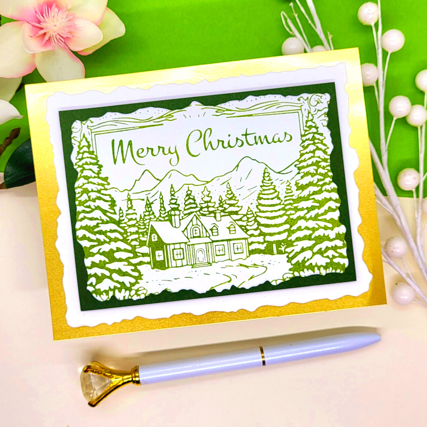 Merry Christmas Impress-ion Press + Foil Plate