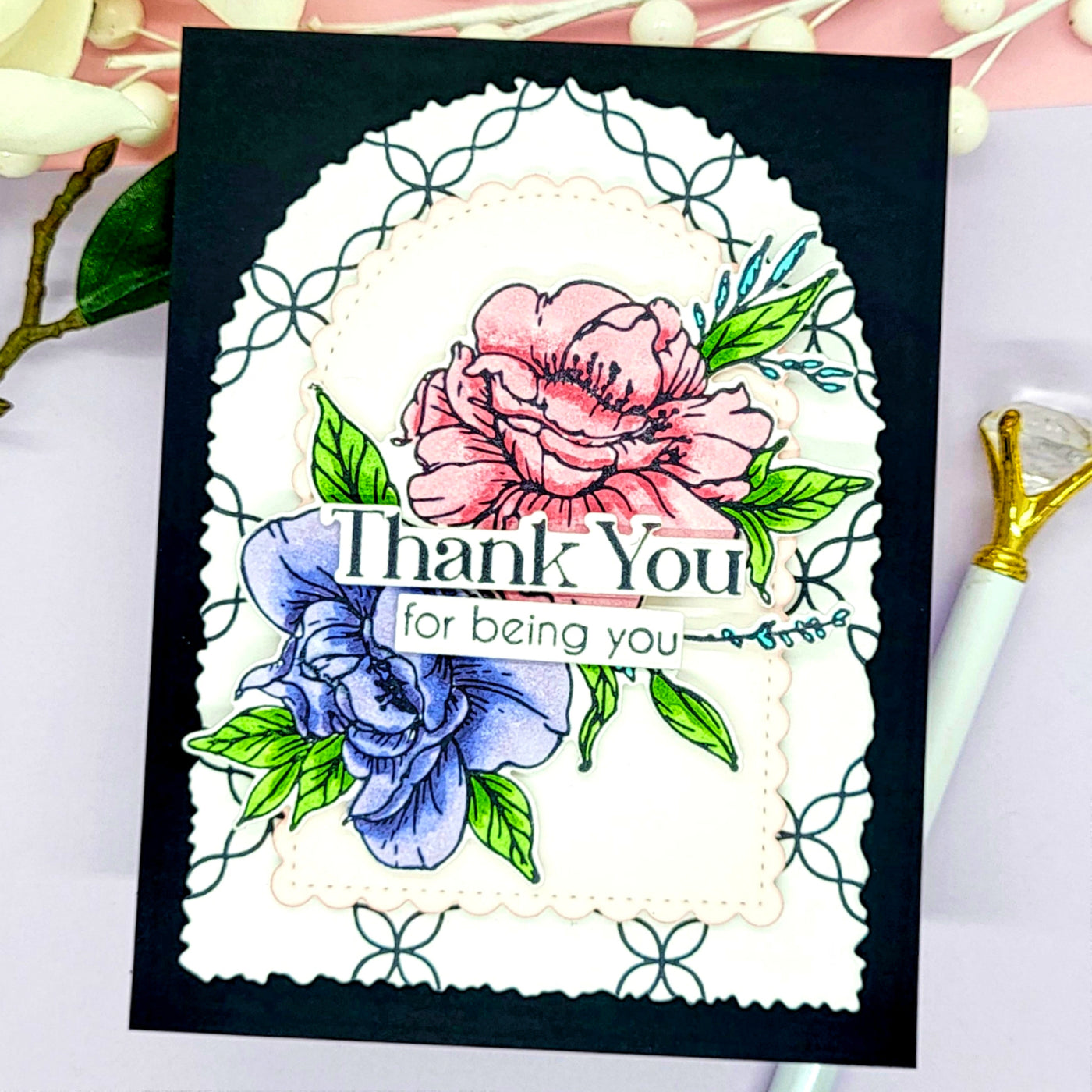 Romantic Bouquet Impress-ion Press + Foil Plate