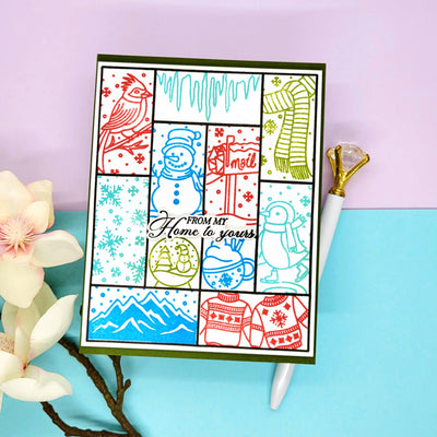 Me To You Holiday Sentiments Stamps and Coordinating Dies Bundle