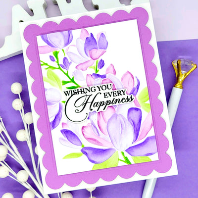 Sweet Magnolias 3D 6x6 Embossing Folder