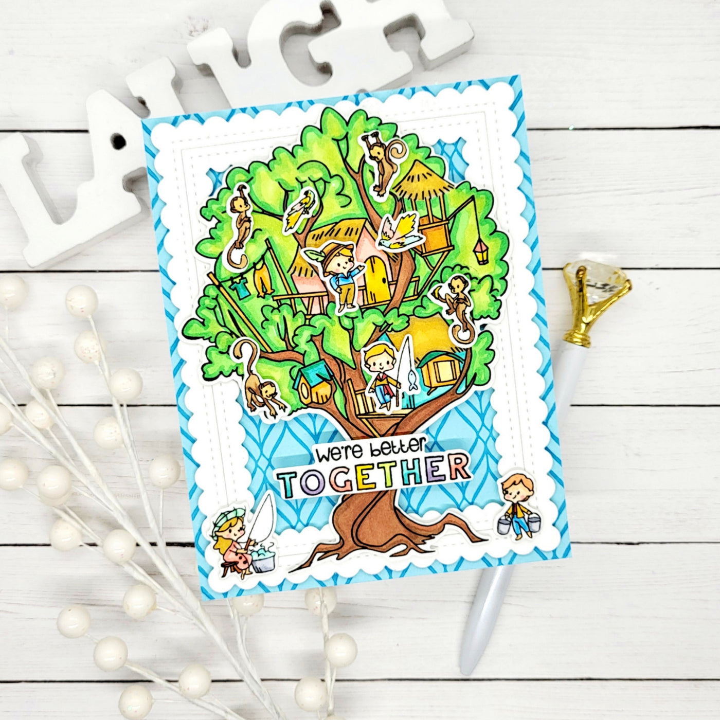 Treehouse 4x6 Stamps and Coordinating Dies Bundle