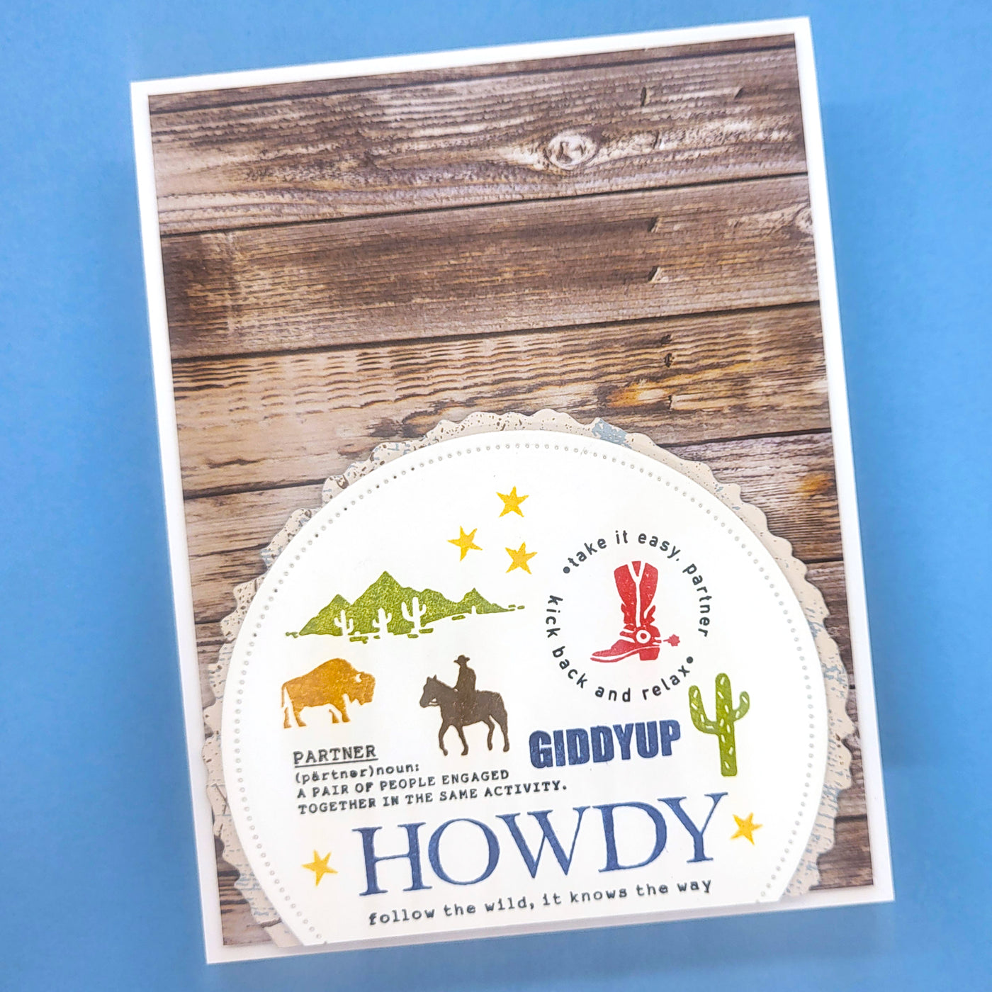 Wild West Collage 4x6 Stamps