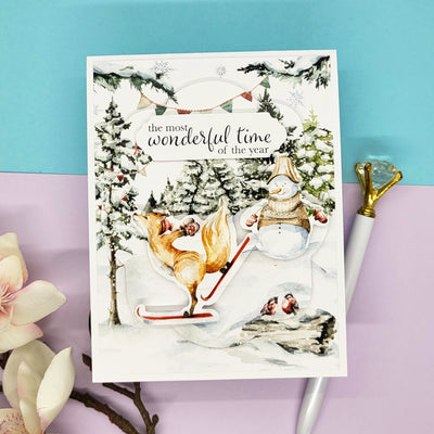 Woodland Christmas Card Kit