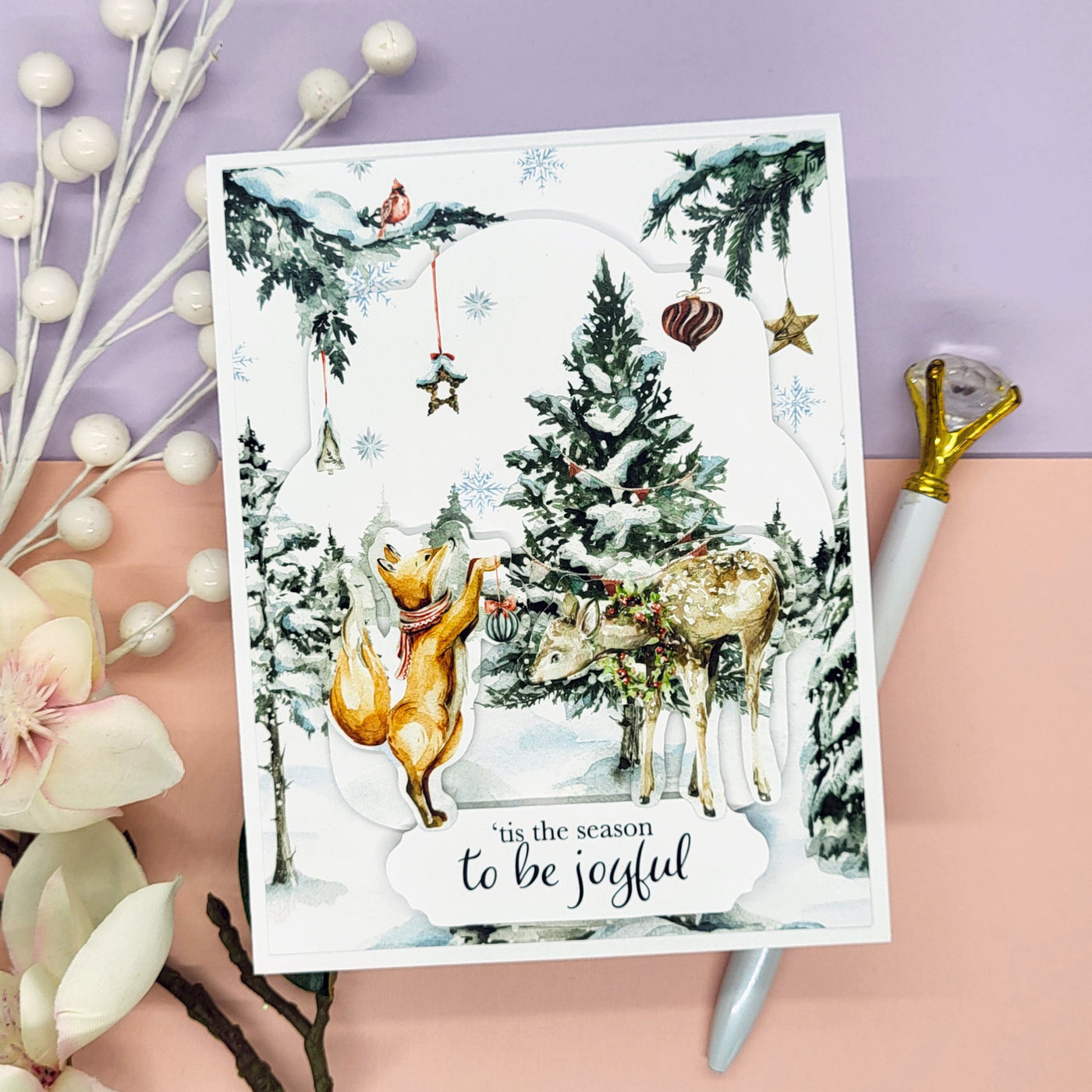 Woodland Christmas Card Kit