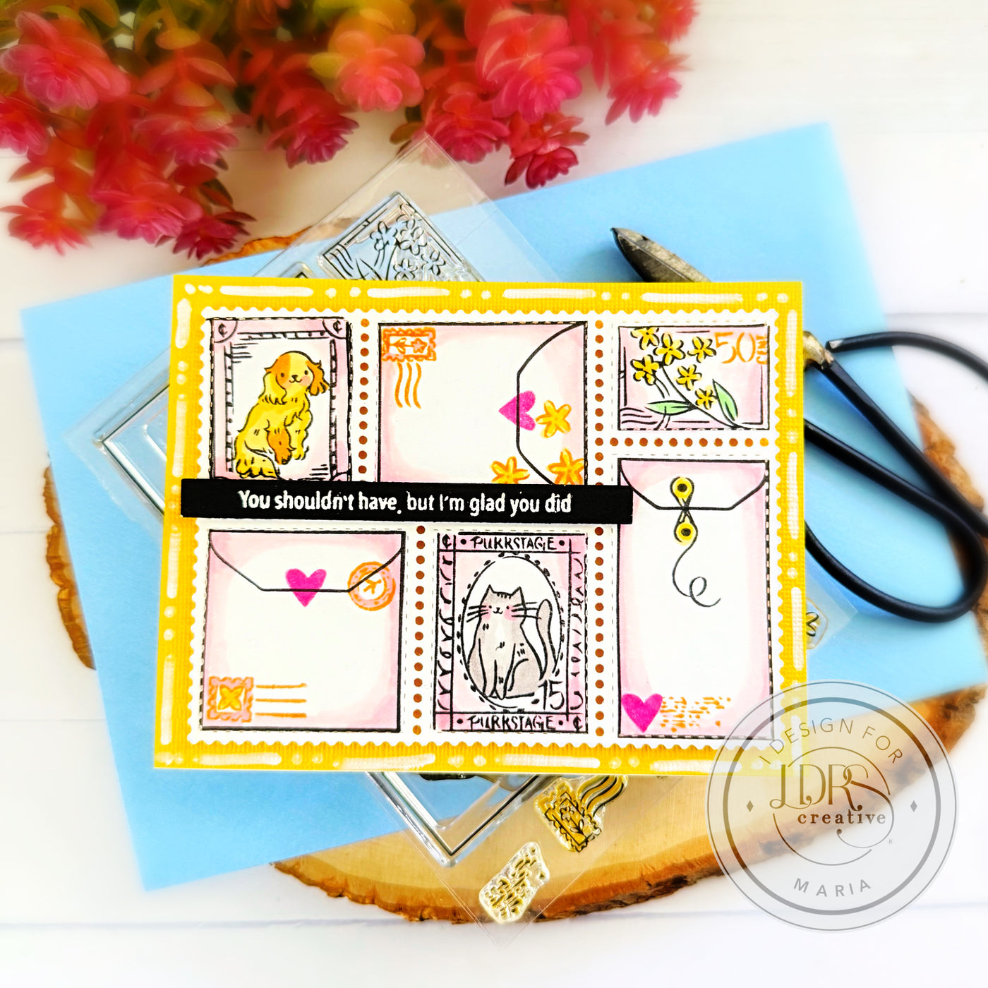 Envelope & Postage Collage 4x6 Stamps