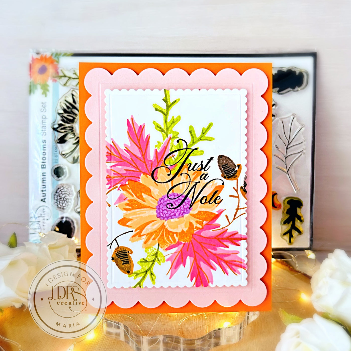 Autumn Blooms Stamps and Stencil Bundle