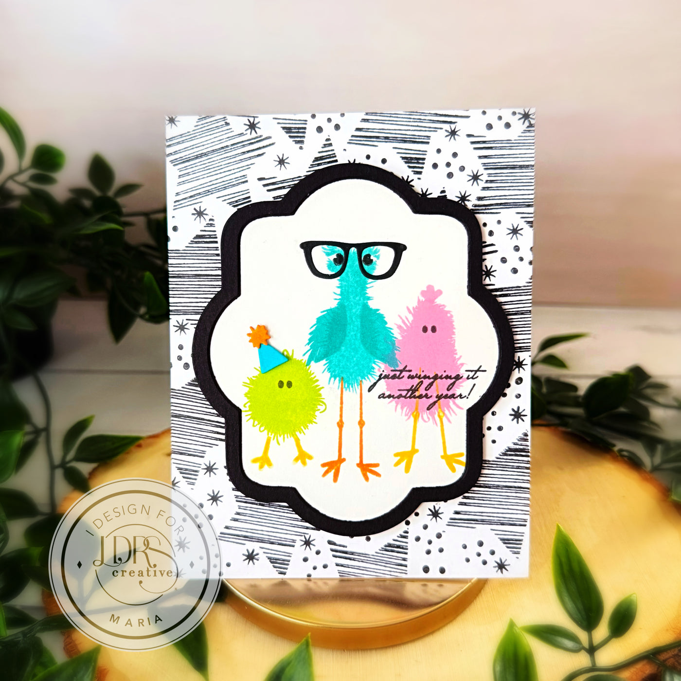 Fuzzy Wuzzies Birthday Suit Add-On 4x4 Stamps and Coordinating Dies