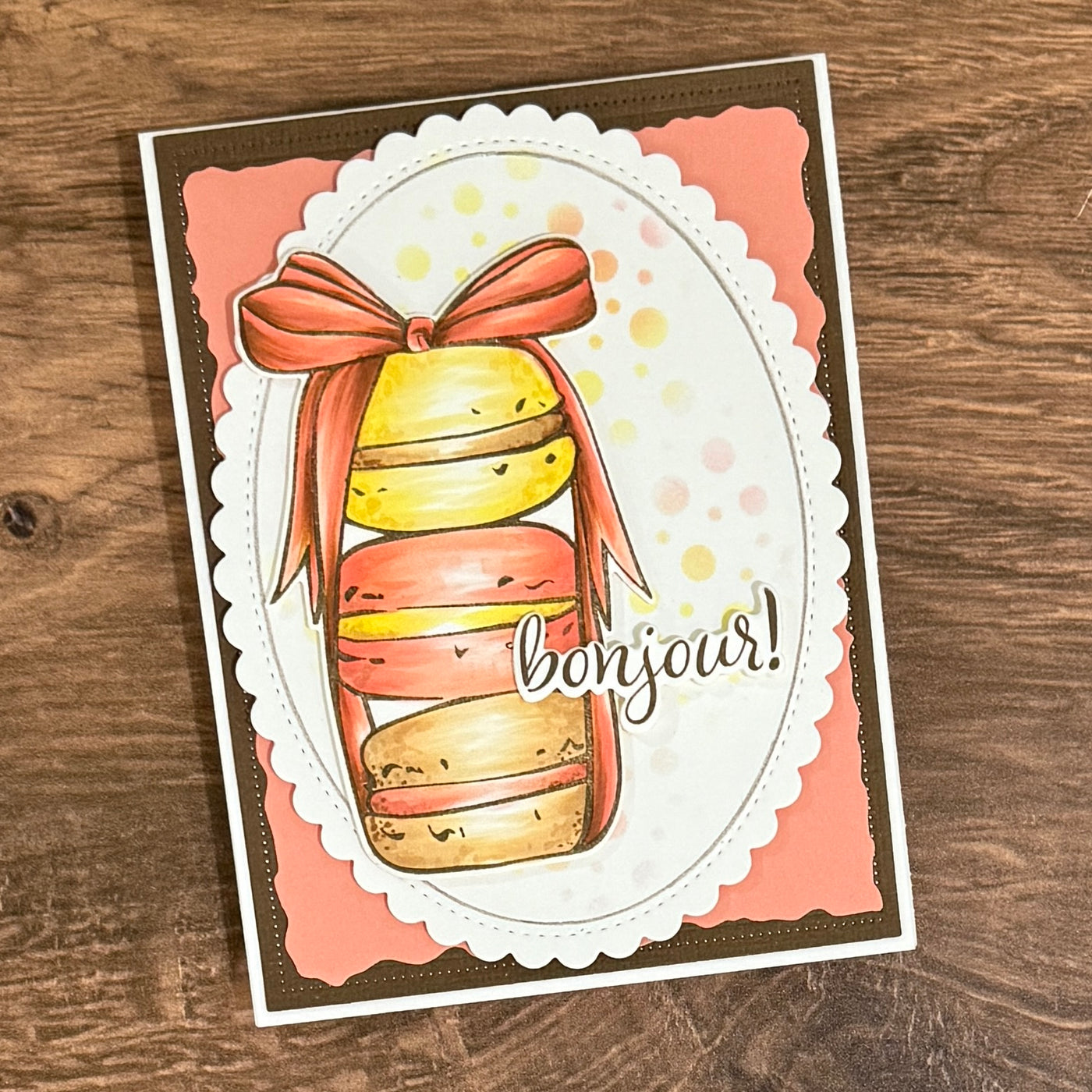 Macarons Stamps and Coordinating Dies Bundle
