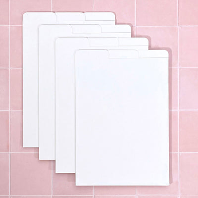 Cling & Store White Tabbed Inserts - Large