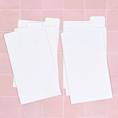 Cling & Store White Tabbed Dividers - Standard
