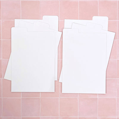 Cling & Store White Tabbed Dividers - Large