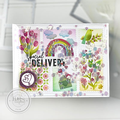 All Occasions Postage Collage Stencils