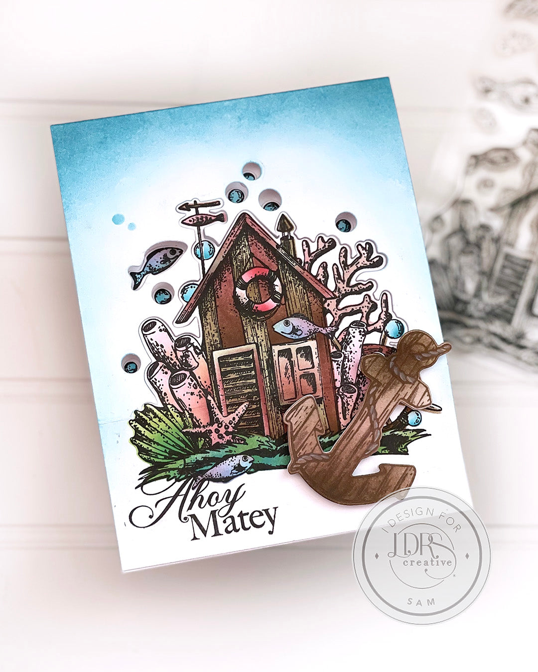 The Sea Shack 4x6 Stamps