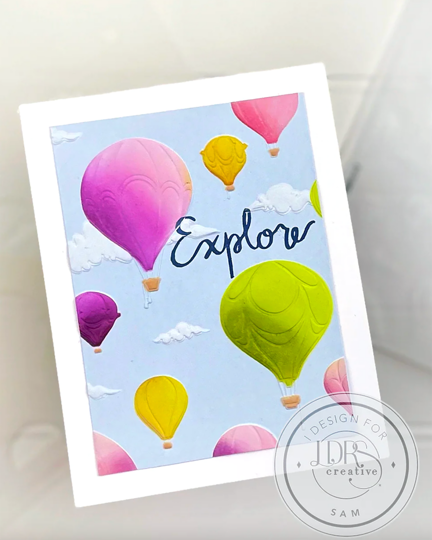 Hot Air Balloons 3D 6x6 Embossing Folder