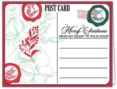Sealed With Christmas Wishes 4x6 Stamps