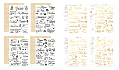 Sentimental Rub-On Transfers I & II Bundle
