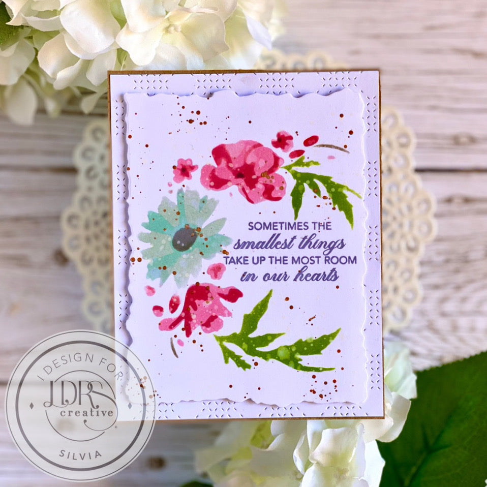 Wildflower Wreath Impress-ion Press + Foil Plates and Layering Stencils Bundle