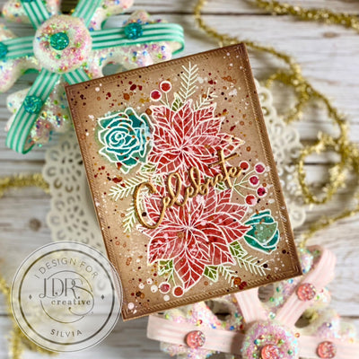 Winter Bouquet Stamps and Layering Stencils Bundle