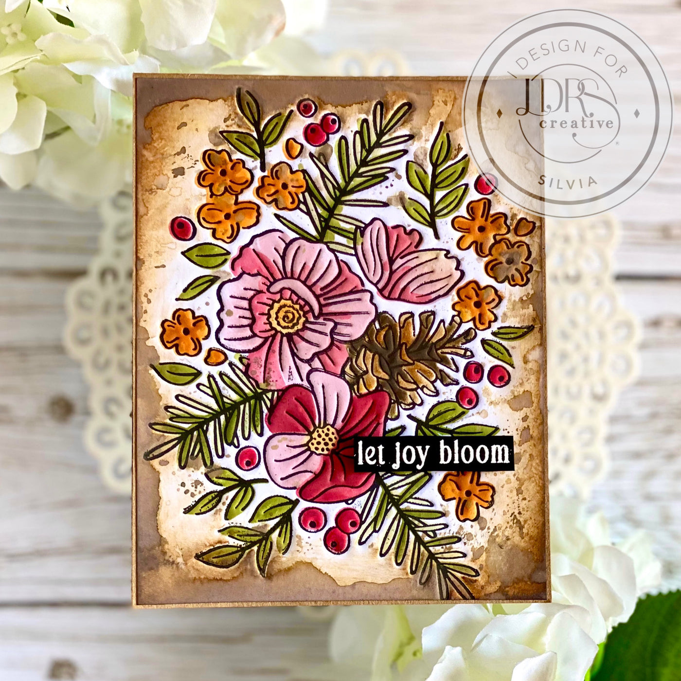 Pine Cone Blooms Coordinating Die