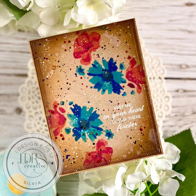 Wildflower Wreath Impress-ion Press + Foil Plates and Layering Stencils Bundle