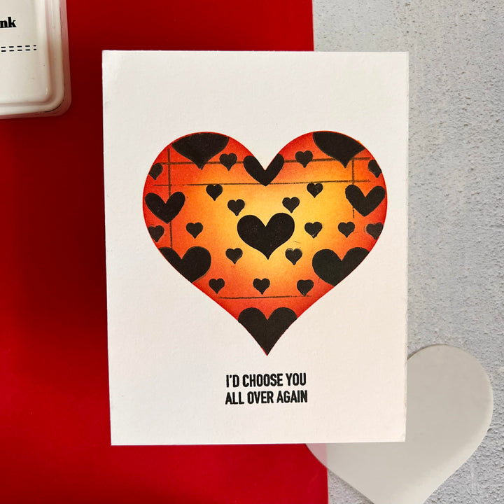 Heart Spotlight 6x6 Stencil – LDRS Creative