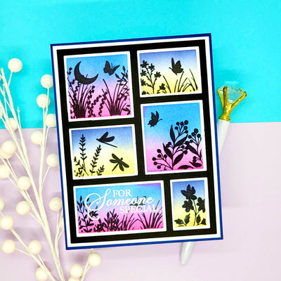 Sillhouettes Collage and Texturize It II Stamps Bundle