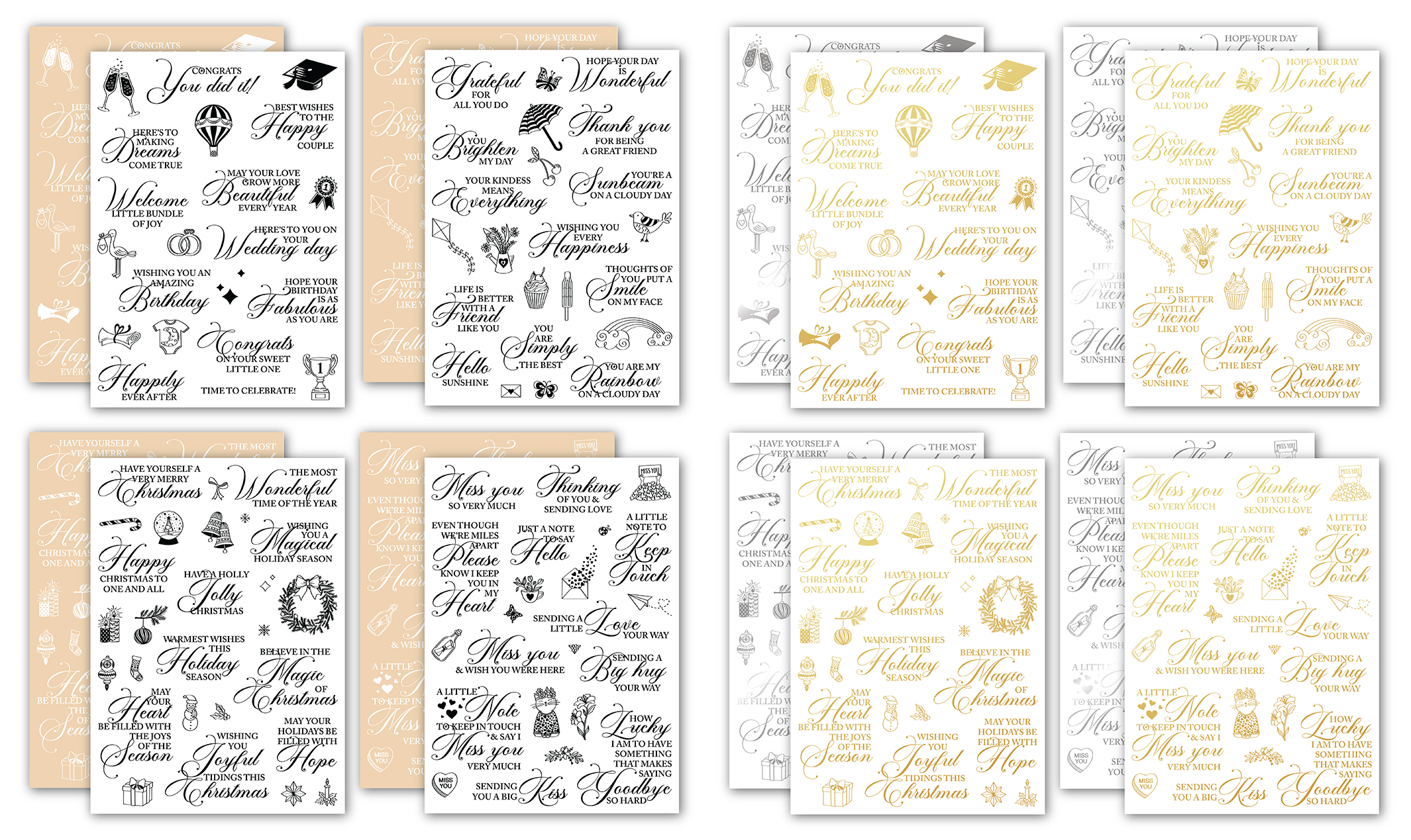 Thoughtful Rub-On Transfers I & II Bundle – LDRS Creative