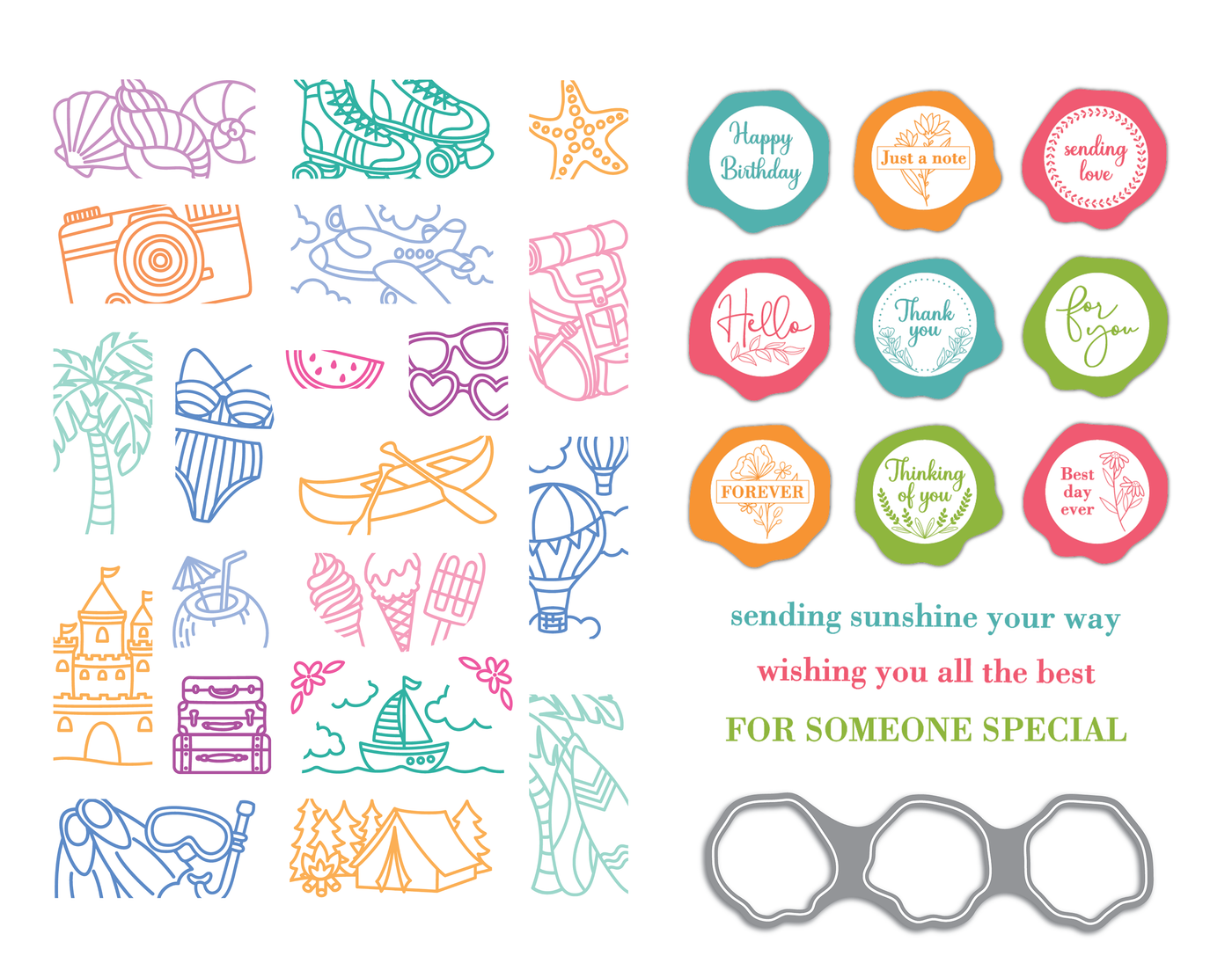AUGUST 7TH Craft Class LIVE Bundle  - Vacation Puzzle Scenes Bundle
