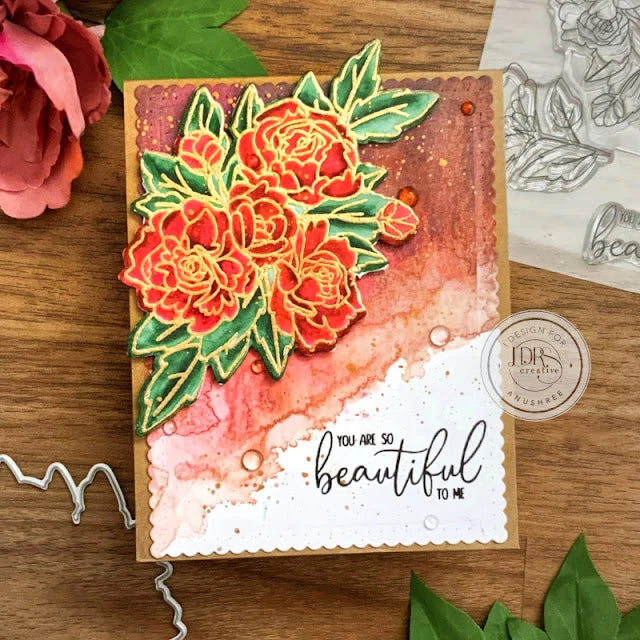 Joyful Blooms Bundle Stamps, Dies, and Layering Stencils Bundle